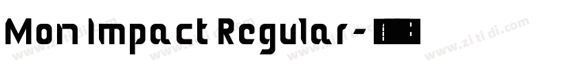 Mon Impact Regular字体转换